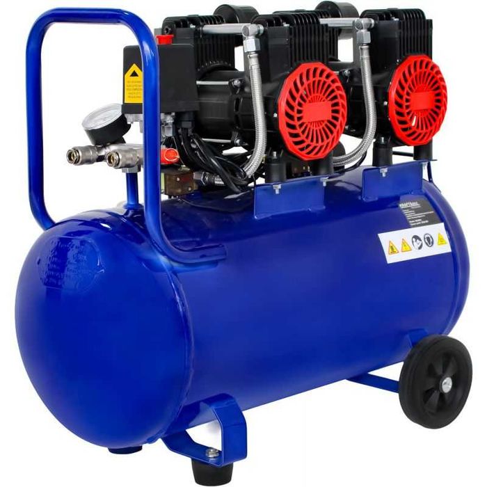 Kompresor Bezolejowy Sprężarka 50L 230V 3KW 2-Tłokowy Jakość New Mod*