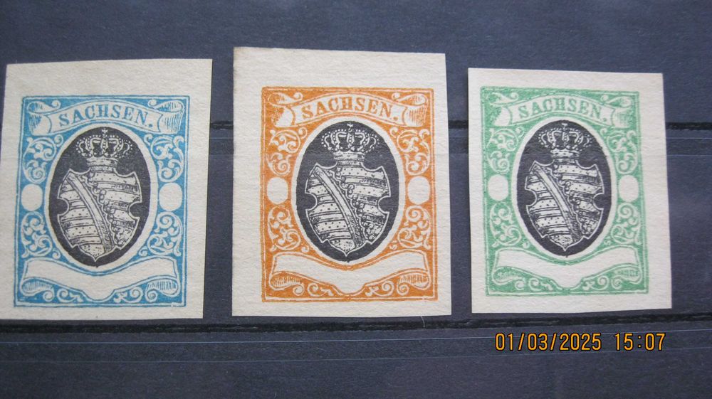 Znaczki niemieckie rok 1851 i młodsze.