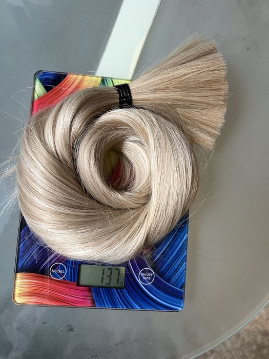 Натуральные волосы б/у 130гр 65см