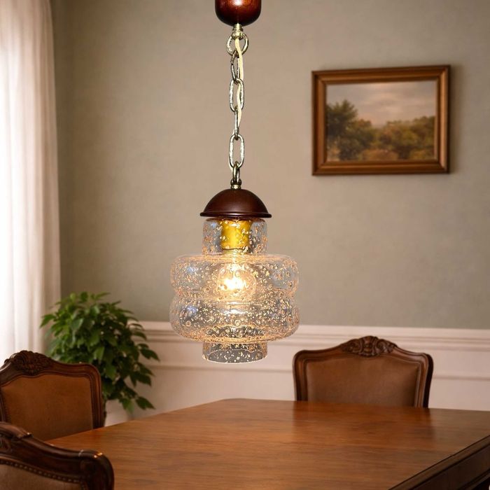 Vintage lampa wisząca Veb Narva Niemcy lata 70-te