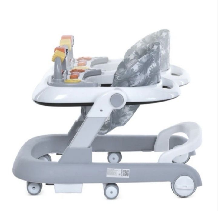 Дитячі ходунки 2в1 El Camino ME Multiway сірий