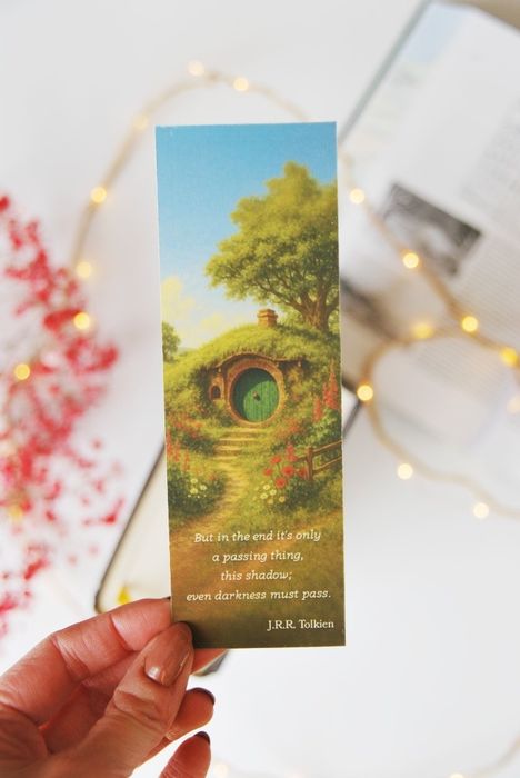Papierowa zakładka do książki Władca Pierścieni Tolkien