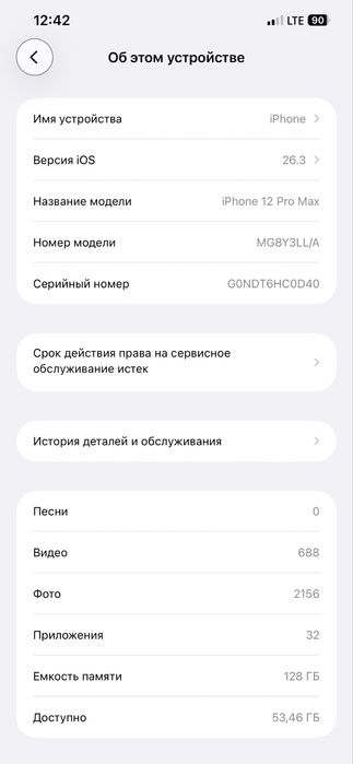 Продаю iPhone 12 Pro Max – 128 ГБ