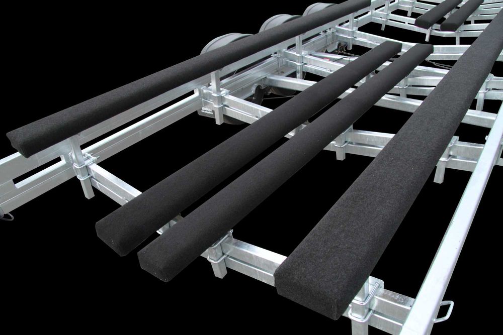 Nowa przyczepa podłodziowa PP-3500/3 osie DMC 3,5t Ładowność 5400 kg