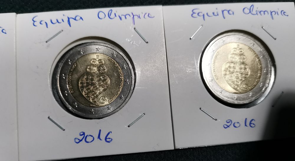 Moeda UNC comemorativa  da equipa olímpica do Brasil  - 2016