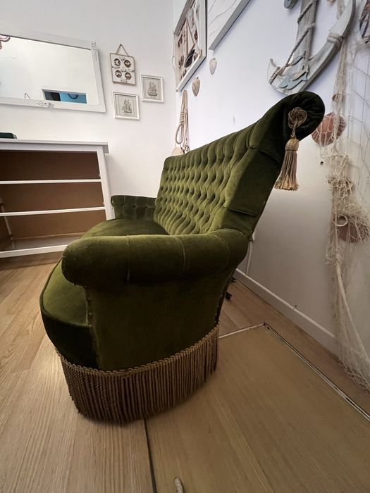 Sofá Vintage verde