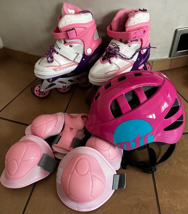 Rolki+kask+ochraniacze rozmiar 34-37