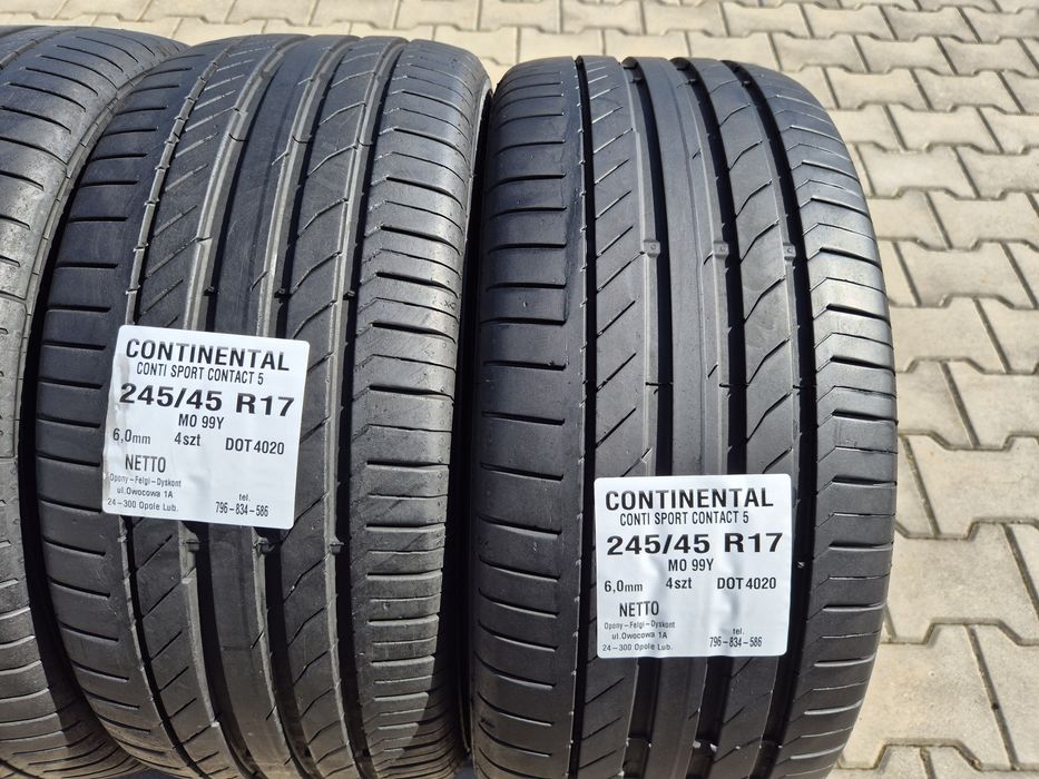 Opony Continental 245 45 R17