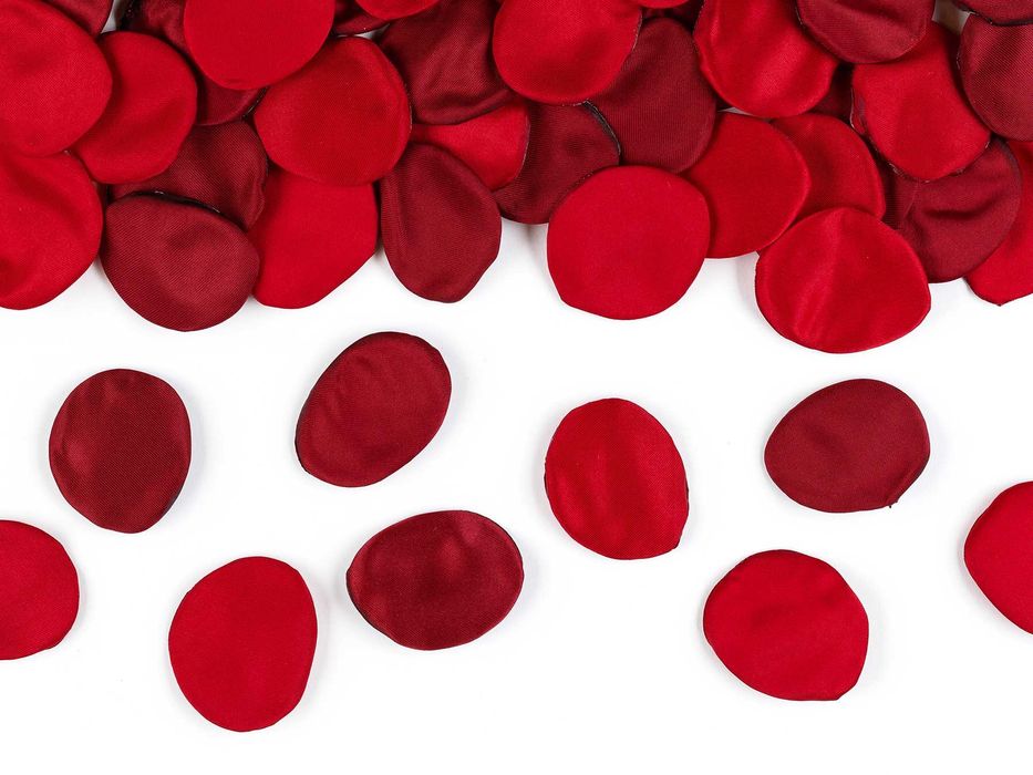 PŁATKI RÓŻ W WORECZKU 1opak./100szt. kolor CZERWONY i BORDOWY ślub