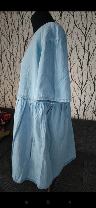 Sukienka dżinsowa baby doll h&M L
