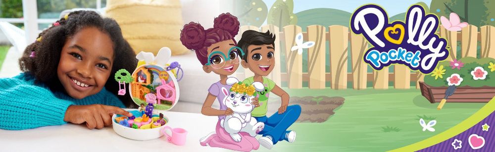 Polly Pocket Ogród króliczka Lalki Zestaw