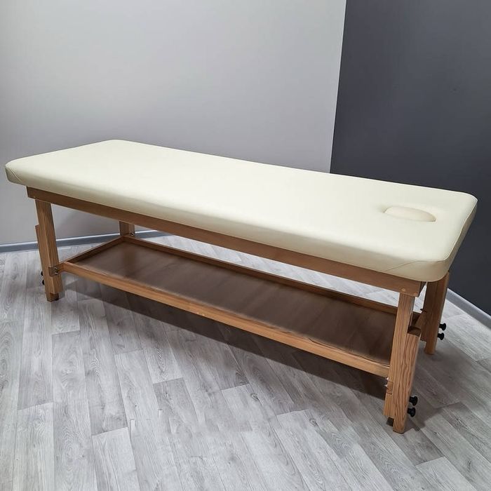 Стаціонарний масажний стіл. Кушетка косметична