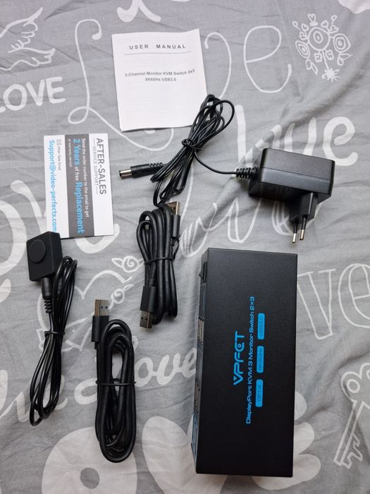 Свич Kvm переключатель display port  vpfet vp-sw233