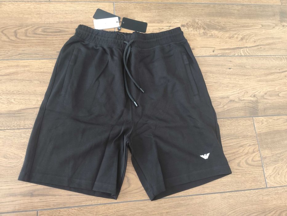 Nowe spodenki krótkie szorty męskie bawełna 3xl emporio Armani czarne zamek