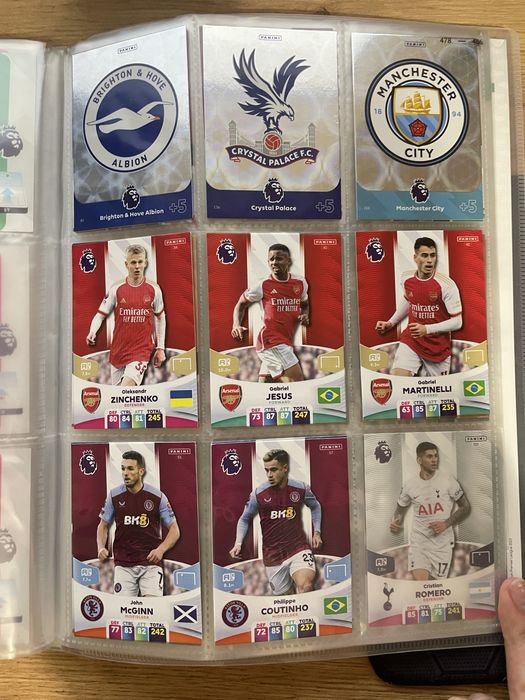 Картки panini adrenalyn xl premier league 2023/2024