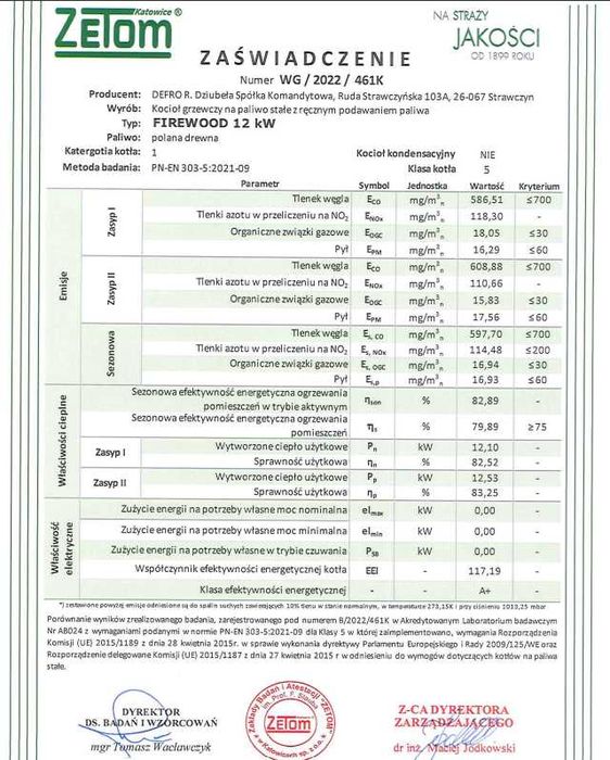 Kocioł piec na drewno Firewood 12 kW - lista zum - dostawa