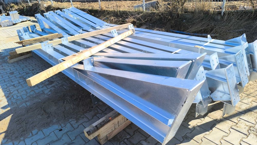 Konstrukcja stalowa hali. 12x24x5m. Producent. Bartoszyce. BHP KAD. Garaż.