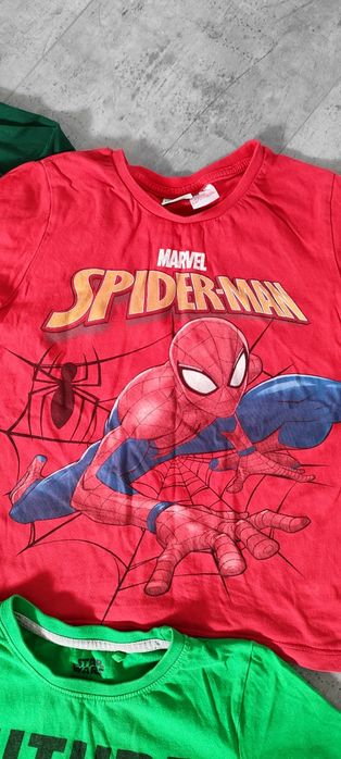 Koszulki t-shirty Spiderman rozm.122 Markowe stan idealny