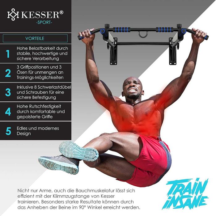 Drążki do podciągania KESSER 50-100 cm