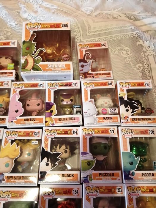 84 funko pop dragon ball e varios