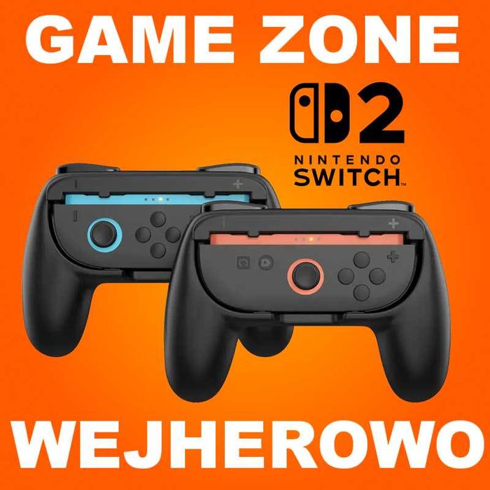 Grip do Nintendo Switch 2 = komplet 2 sztuki uchwyt do pary Joy Con V2