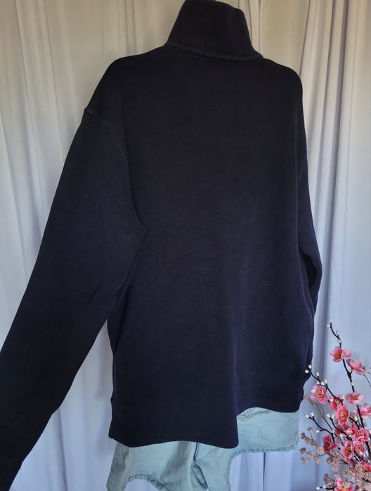 Granatowy sweter typu half-zip polo ralph lauren S unisex