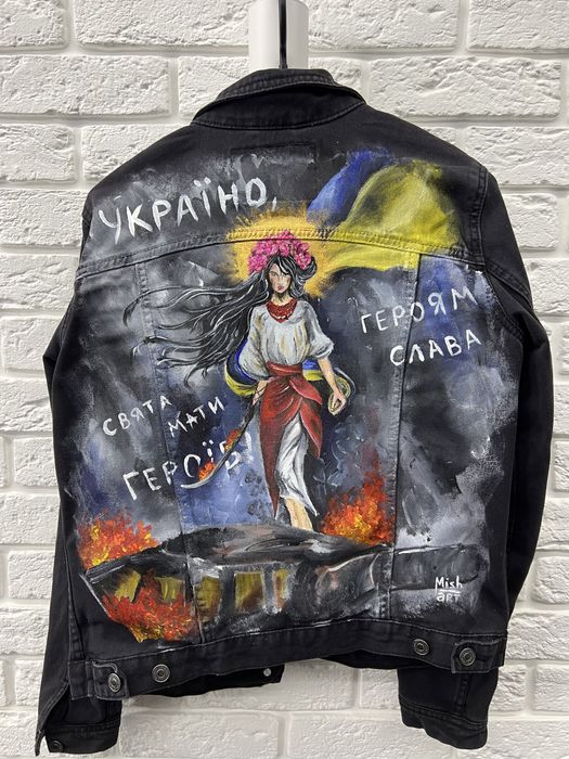 Роспись одежды, розпис джинсовки