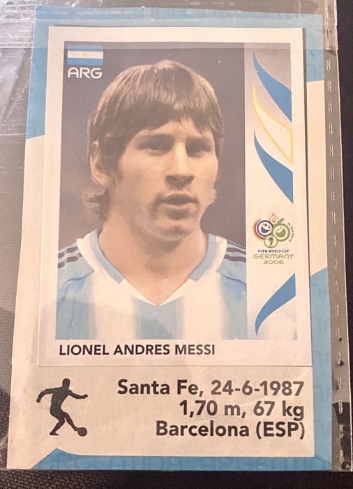 Cromo Messi Panini nr.185 ,WC 2006 ,Argentina ,raro