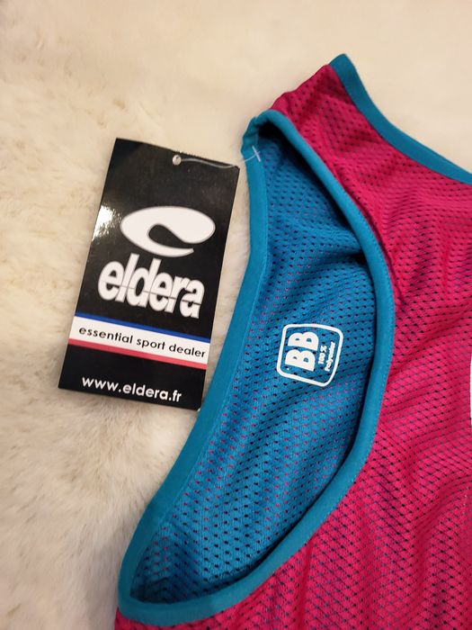 Dwustronny kamizelka bezrękawnik Eldera fuksja turkus rugby