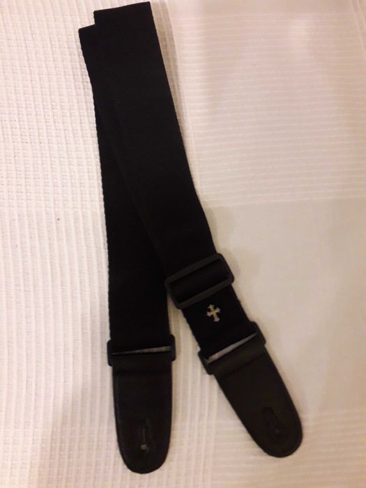 2 paski, pasy do gitary: brązowy (coffee) i czarny