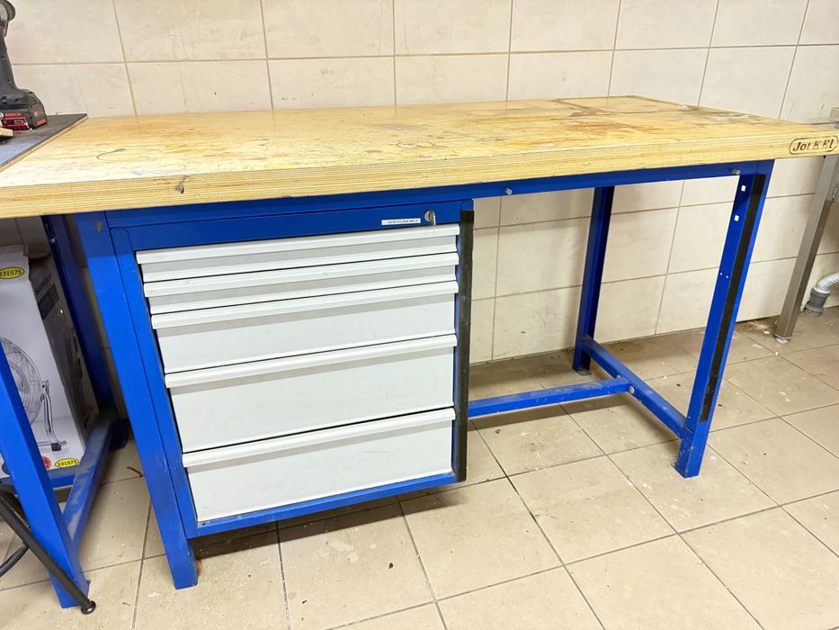 Stól warsztatowy z szufladami Jotkel