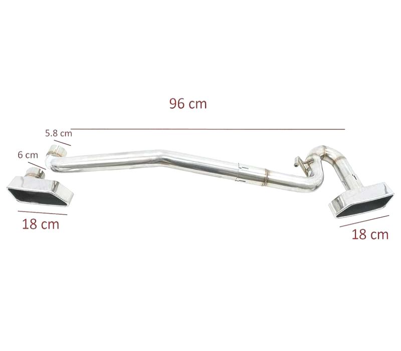 KIT PONTEIRAS DE ESCAPE DUPLA BMW F10 F11 F12 F13 LOOK M V8