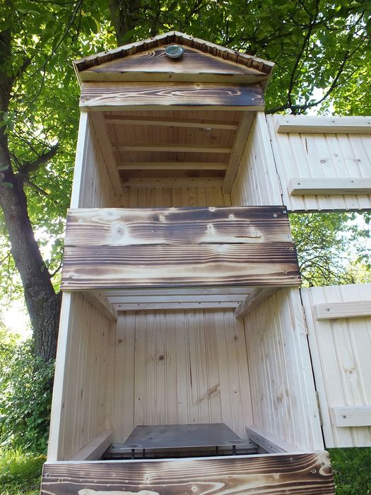 Wędzarnia Drewniana Ogrodowa Opalana Impregnowana