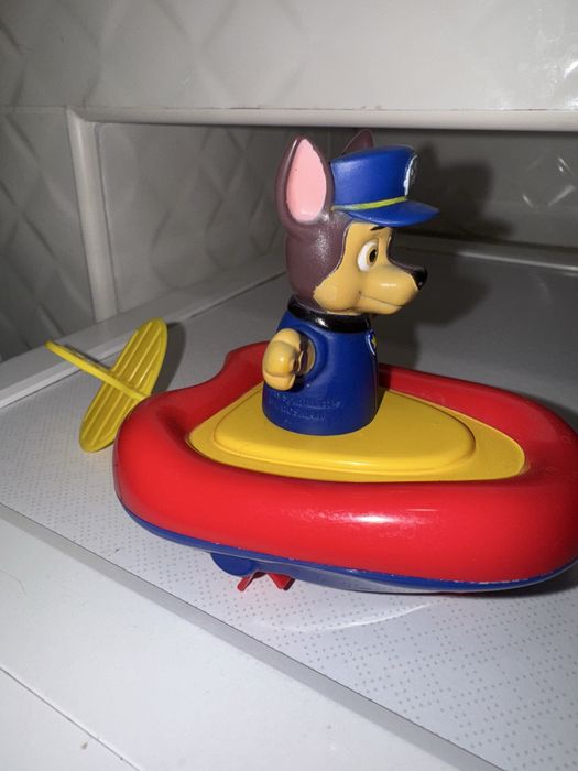 Іграшка Щенячий патруль для ванної Paw Patrol Гонщик заводний човник