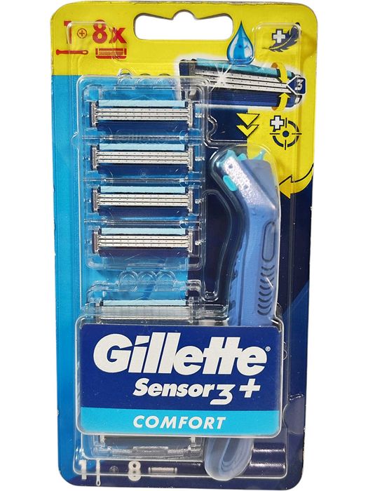 Maszynka do golenia Gilette Sensor 3 Plus Comfort + 8 wkładów