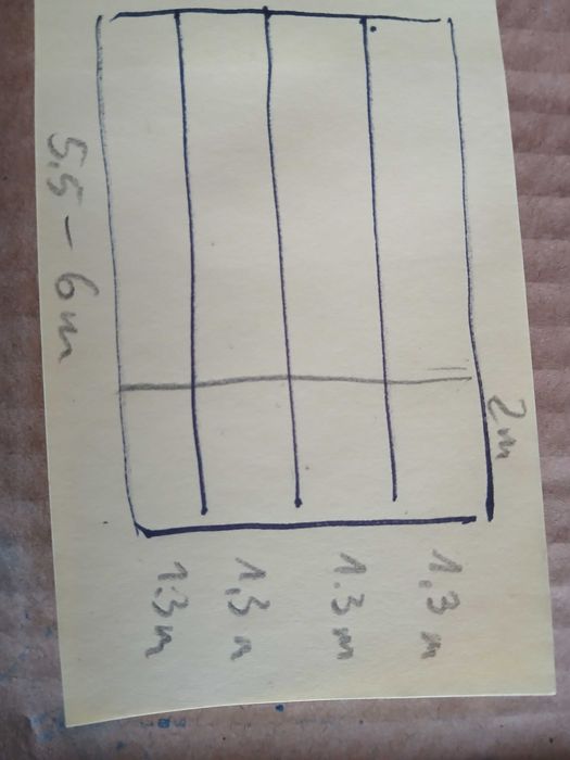 Zestaw 3 siatek 1,3x2 m  razem 7,8 m2