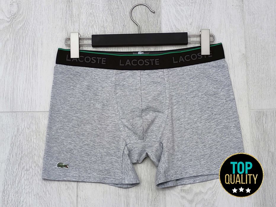 Чоловічі труси Lacoste. Повномірна подовжена модель, преміум якість.