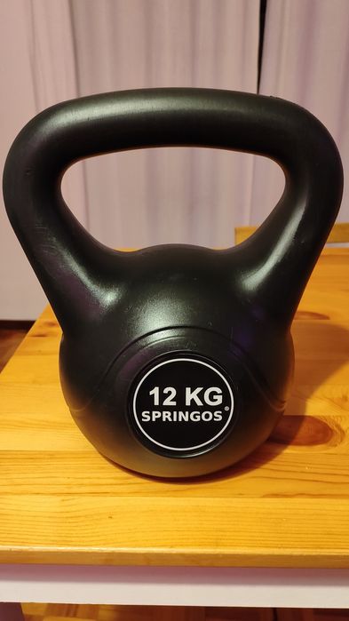 Kettlebell 12 kg SPRINGOS (peso russo) – ótimo estado