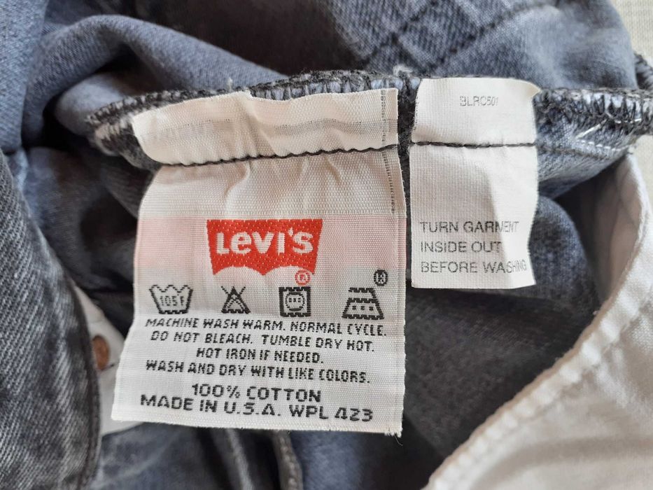 Calças Ganga Levi's 501 pretas 30W 30L
