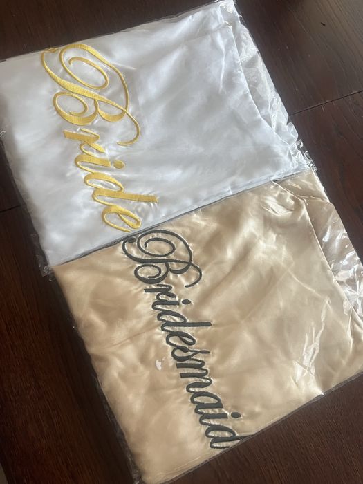 Szlafrok ślubny dla Panny Młodej i Świadkowej M/L