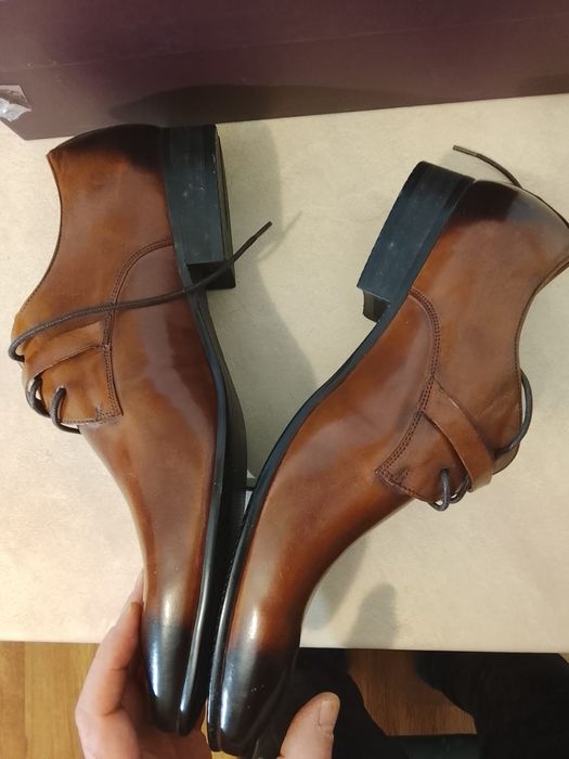 Prada oryginalne luxury skórzane eleganckie buty męskie