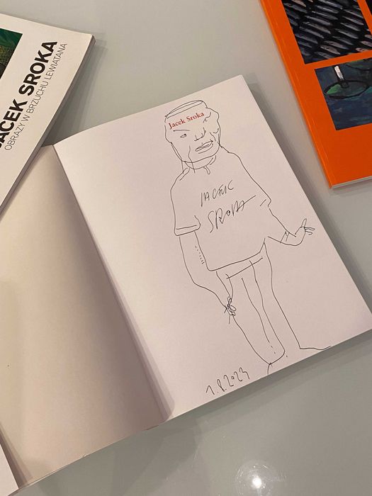 unikat 3 albumy Jacek Sroka odręczny rysunek autograf sztuka Kraków