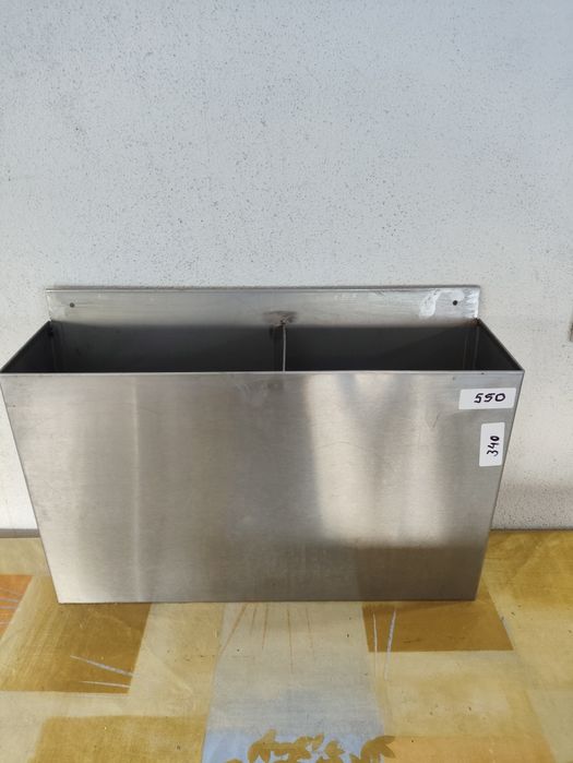 Gaveta em inox porta sacos 550x340x 150x90