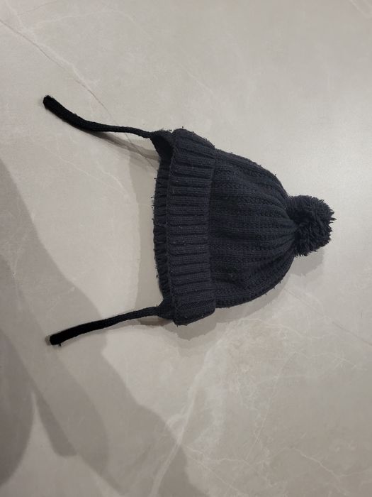 Czapka granatowa zimowa Zara baby