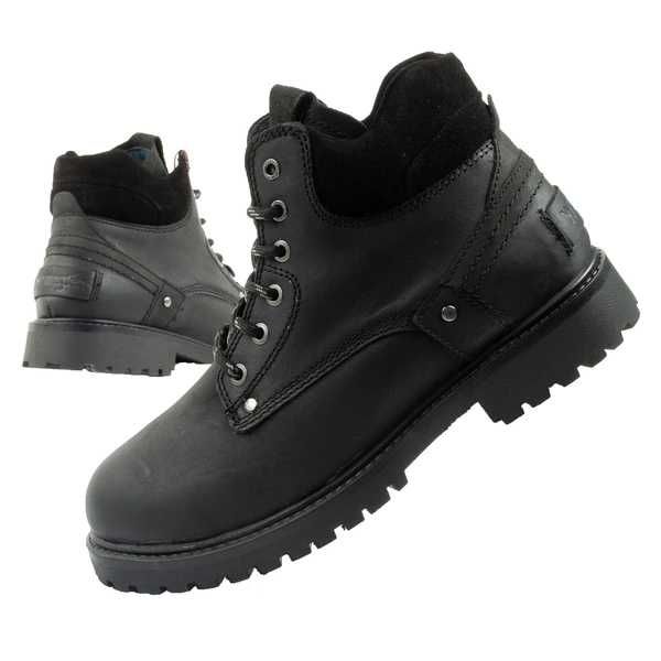 Wrangler Yuma sztyblety trzewiki eleganckie skórzane czarne r. 41-46