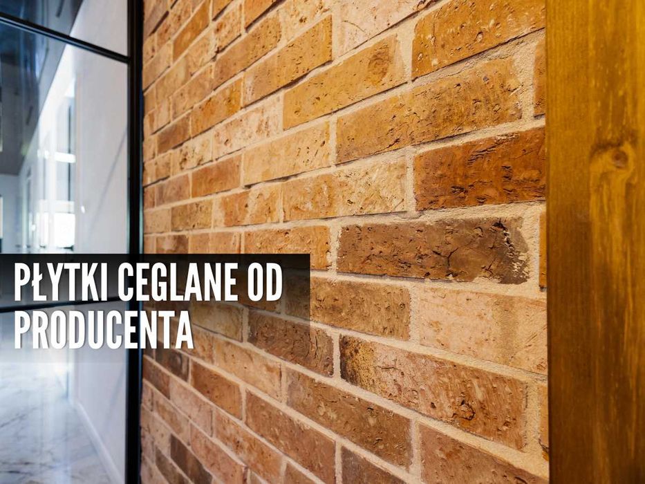 Cegła na ścianę i elewacje Płytki Ceglane, Płytki Ceglane Lico Cegły