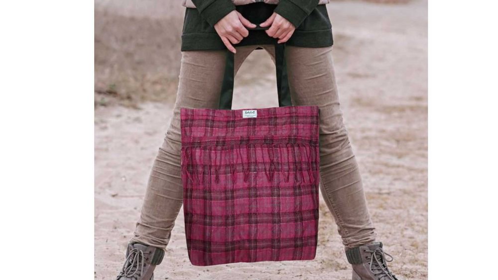 Styl, Praktyczność i Wyrafinowanie – Torba na zakupy „PINK CHECK”