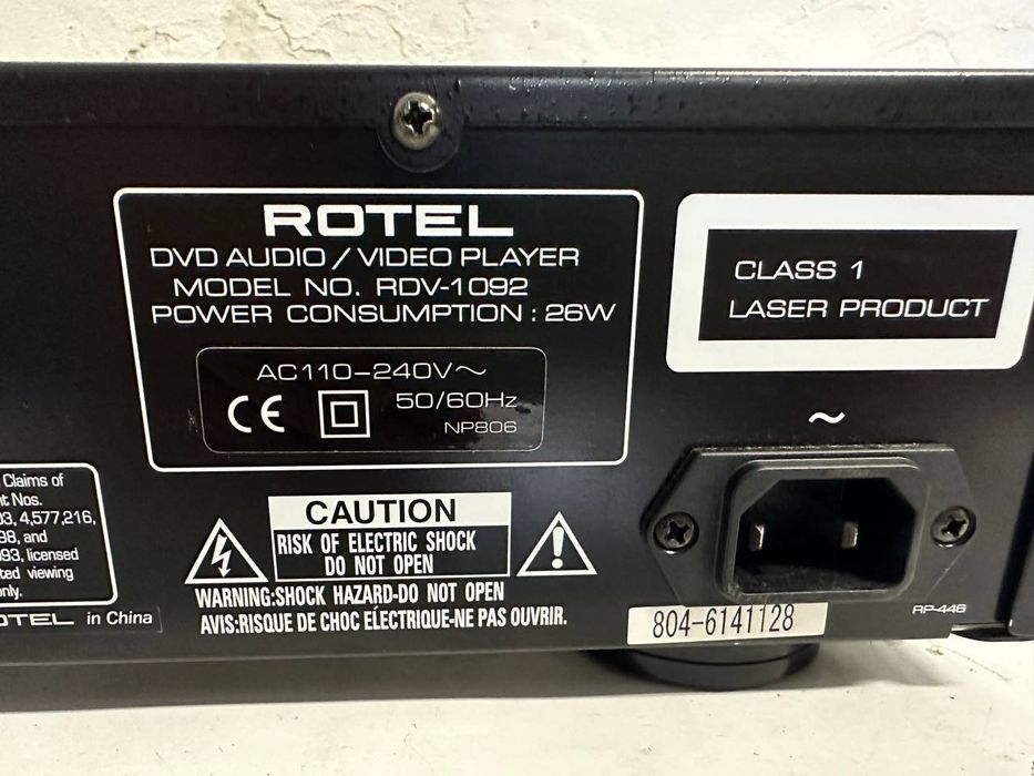 Odtwarzacz DVD / Universal Player Rotel RDV-1092 | HDMI 1080p, DVD-Audio, Hi-Fi DAC