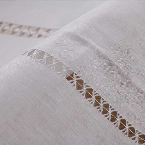 штора на вікно класична біла