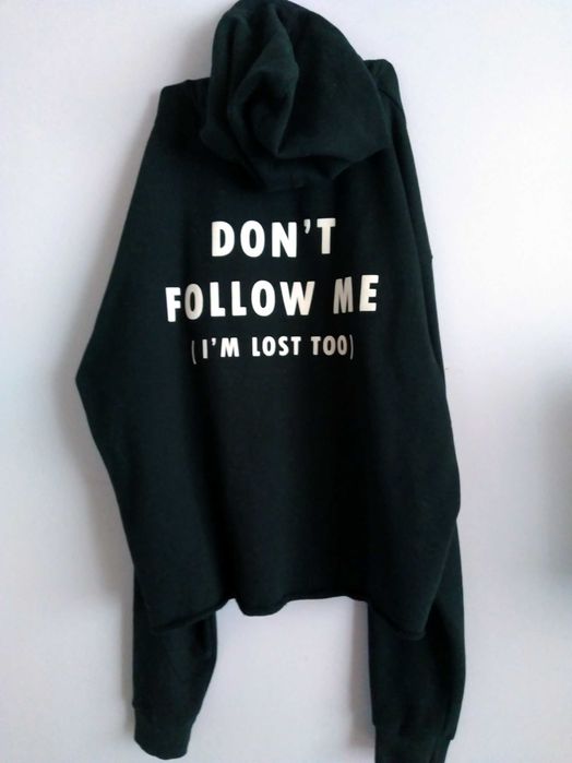 Bluza Czarna z kapturem Bershka M